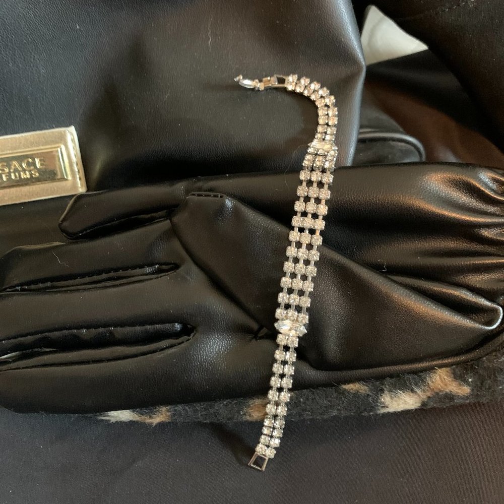 Vintage Clear Rhinestone Bracelet